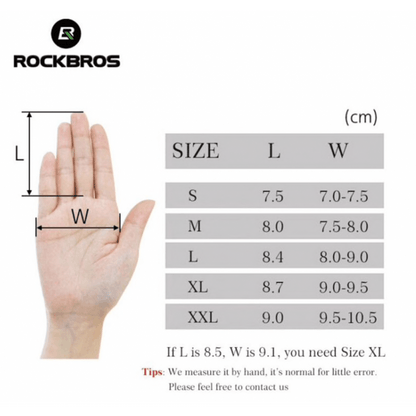 GANTS LONG MTB ROCKBROS - ZIP THERMIQUE Bleu Référence 1400 - - Bleu A-GANTS LONG SILA SPORT 