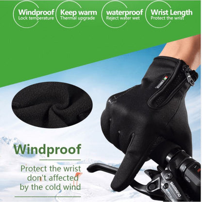 GANTS LONG MTB ROCKBROS - ZIP THERMIQUE Bleu Référence 1400 - - Bleu A-GANTS LONG SILA SPORT 