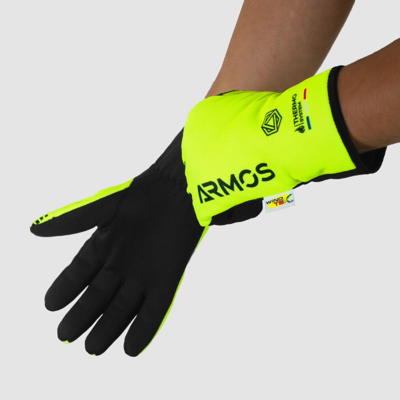 ARMOS EXTREME COLD WINTER LONG GLOVES FLUO YELLOW 3561