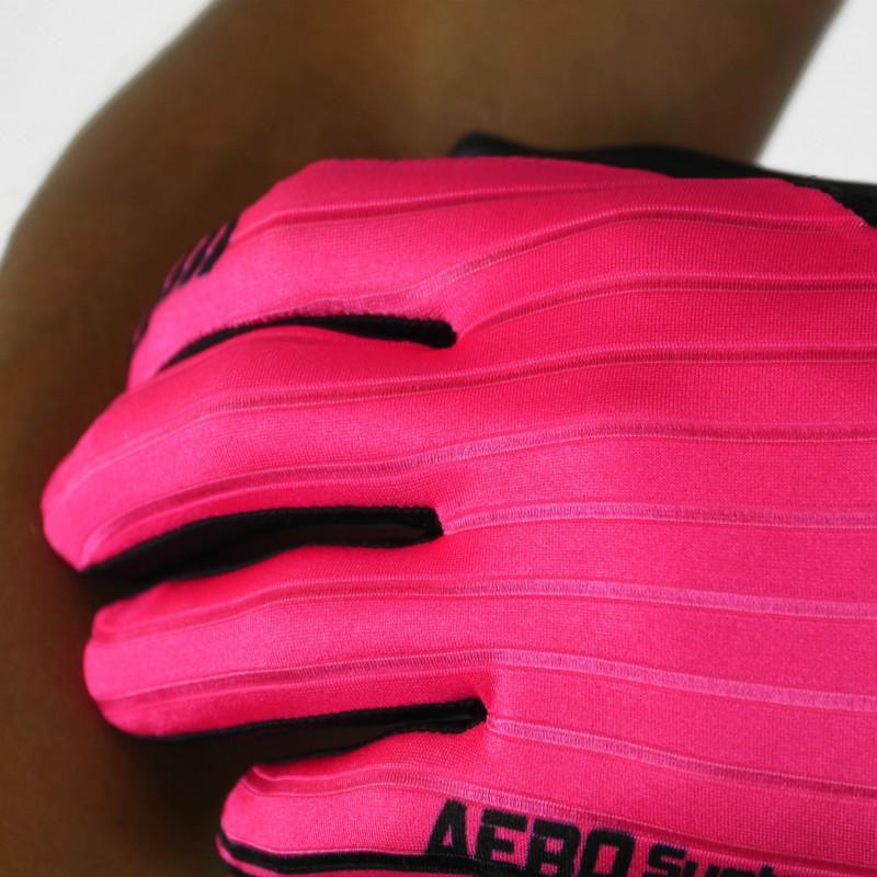 GANTS LONGS PRO AERO SILA - ROSE FLUO 1656 A-GANTS LONG SILA SPORT 