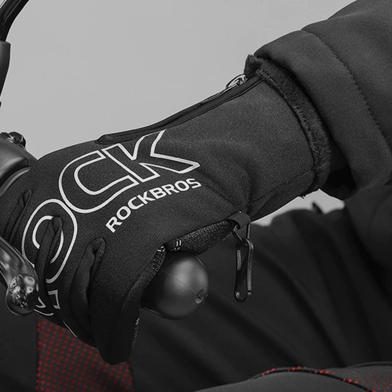 ROCKBROS SNOW LONG THERMAL GLOVES - BLACK 2784