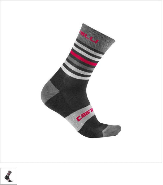 GREGGE 15 SOCK 4517560-231 | BLACK/RED A-CHAUSSETTES CASTELLI 