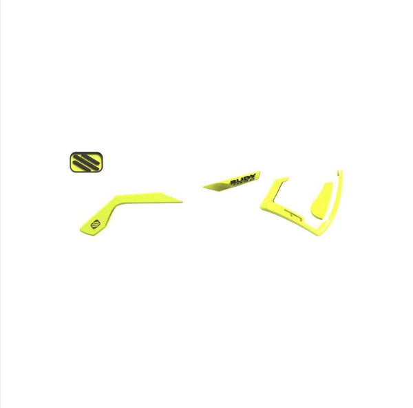 Kit chromatique Defender Couleur: Yellow Fluo/ YELLOW FLUO RUBBER - YELLOW FLUO / BLACK EMBLEMS E-LUNETTES RUDY PROJECT 