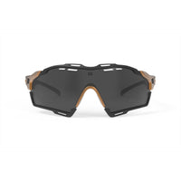 LUNETTE LIGNE DE COUPE ADRE BRONZE FADE AVEC VERRES SMOKE BLACK FADE BLACK BUMPERS E-LUNETTES RUDY PROJECT 