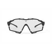 LUNETTE LIGNE DE COUPE CADRE NOIR MAT CUTLINE AVEC VERRES PHOTOCHROMIQUES IMPACTX-2 TRANSPARENTS À NOIRS PARE-CHOCS NOIRS E-LUNETTES RUDY PROJECT 