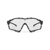 LUNETTE LIGNE DE COUPE CADRE NOIR MAT CUTLINE AVEC VERRES PHOTOCHROMIQUES IMPACTX-2 TRANSPARENTS À NOIRS PARE-CHOCS NOIRS E-LUNETTES RUDY PROJECT 