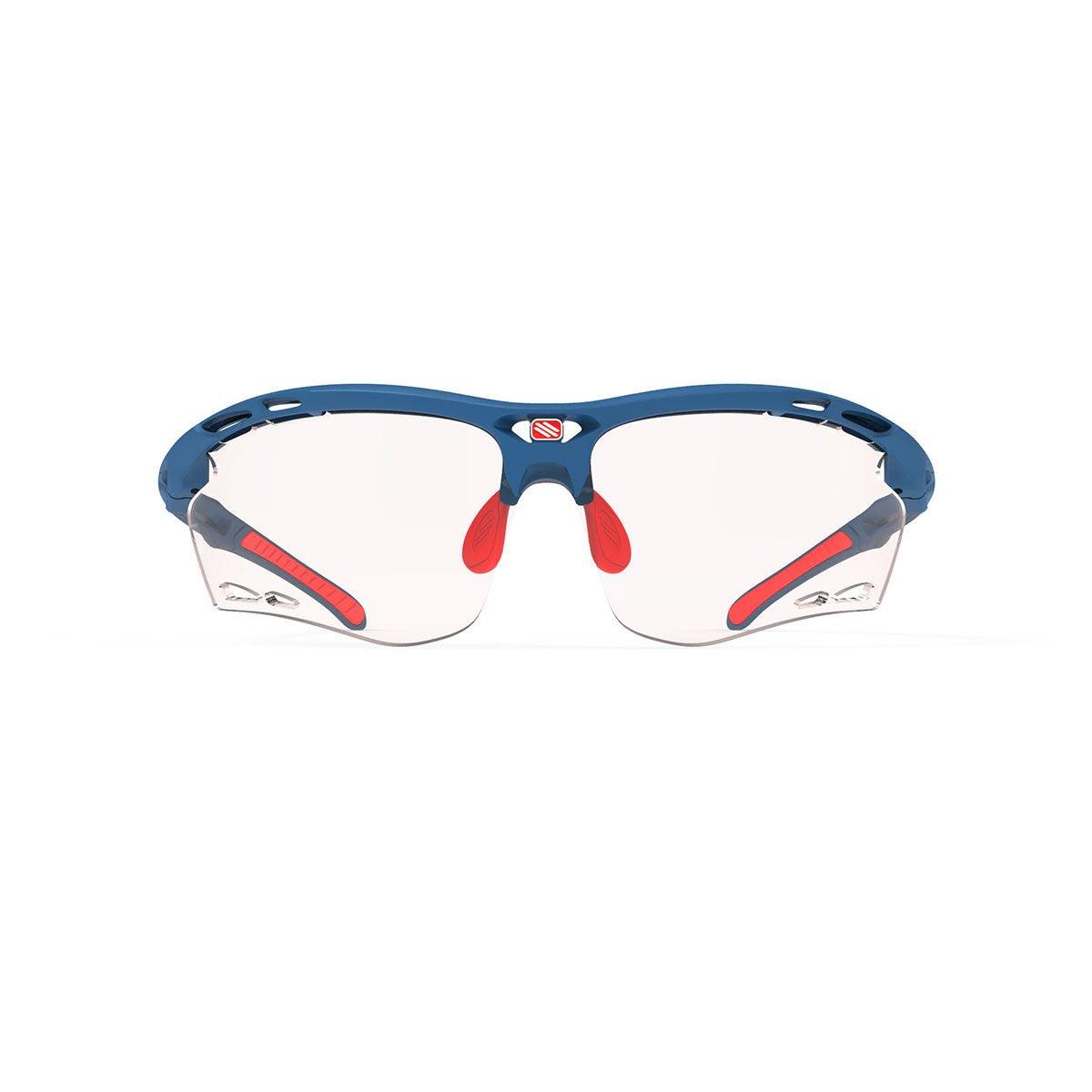 LUNETTES PROPULSE MONTURE MATE BLEU PACIFIQUE DE PROPULSE ET VERRES TRANSPARENTS PHOTOCHROMIQUES À ROUGE IMPACTX-2 PROPULSE MONTURE BLEU MAT ET VERRES PHOTOCHROMIQUES IMPACTX-2 TRANSPARENTS À ROUGES PROPULSE E-LUNETTES RUDY PROJECT 