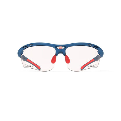 LUNETTES PROPULSE MONTURE MATE BLEU PACIFIQUE DE PROPULSE ET VERRES TRANSPARENTS PHOTOCHROMIQUES À ROUGE IMPACTX-2 PROPULSE MONTURE BLEU MAT ET VERRES PHOTOCHROMIQUES IMPACTX-2 TRANSPARENTS À ROUGES PROPULSE E-LUNETTES RUDY PROJECT 