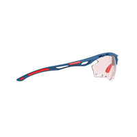 LUNETTES PROPULSE MONTURE MATE BLEU PACIFIQUE DE PROPULSE ET VERRES TRANSPARENTS PHOTOCHROMIQUES À ROUGE IMPACTX-2 PROPULSE MONTURE BLEU MAT ET VERRES PHOTOCHROMIQUES IMPACTX-2 TRANSPARENTS À ROUGES PROPULSE E-LUNETTES RUDY PROJECT 