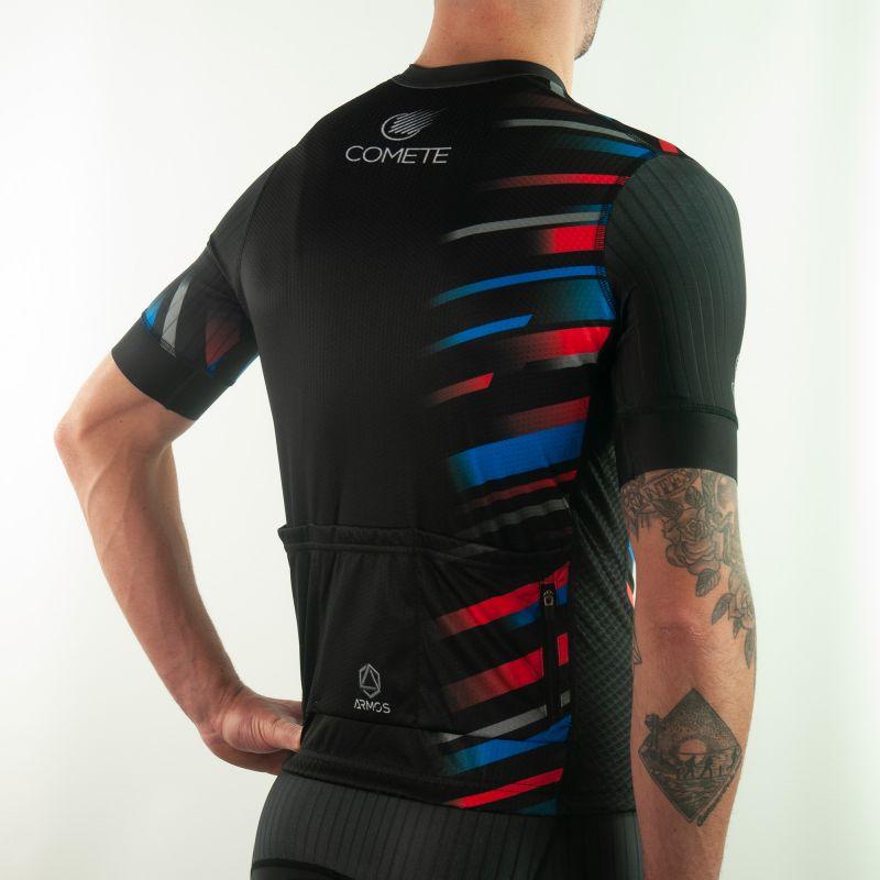 MAILLOT ELITE ROAD ARMOS COMÈTE BLEU/ROUGE MC V-MAILLOT SILA SPORTS 