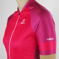 MAILLOT FEMME SILA AZALEA STYLE - ROSE - Manches courtes Référence 2932 - M - Rose V-MAILLOT SILA SPORTS 