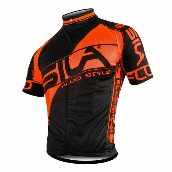 MAILLOT FLUO STYLE 3 ORANGE MANCHES COURTES 2386 V-MAILLOT SILA SPORTS XS ORANGE FLUO 