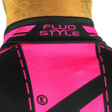 MAILLOT FLUO STYLE 3 ROSE MANCHES COURTES R-VÊTEMENT SILA SPORT 