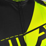 MAILLOT MAILLOT FLUO STYLE 3 JAUNE MANCHES COURTES V-MAILLOT SILA SPORT 