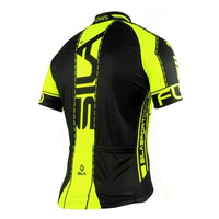 MAILLOT MAILLOT FLUO STYLE 3 JAUNE MANCHES COURTES V-MAILLOT SILA SPORT 