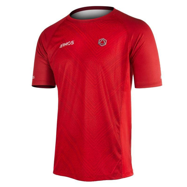 MAILLOT MC RUNNING HOMME PERFO ARMOS LEGEND ROUGE V-MAILLOT SILA SPORTS XS ROUGE 