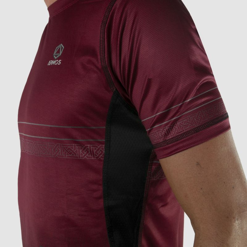 MAILLOT MC RUNNING HOMME PRO ULTRALIGHT EPIC GRENAT V-MAILLOT SILA SPORT 