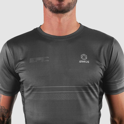 MAILLOT MC RUNNING HOMME PRO ULTRALIGHT EPIC GRIS V-MAILLOT SILA SPORT 