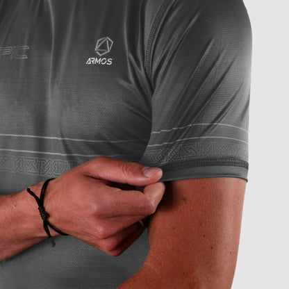 MAILLOT MC RUNNING HOMME PRO ULTRALIGHT EPIC GRIS V-MAILLOT SILA SPORT 