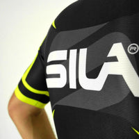 MAILLOT PRO RACE SILA TEAM - JAUNE FLUO - MC 1735 V-MAILLOT SILA SPORT 