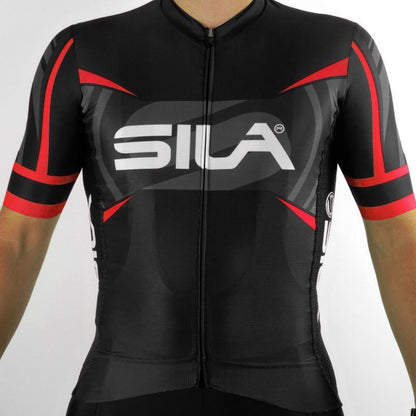 MAILLOT PRO RACE SILA TEAM - ROUGE - MC 1736 V-MAILLOT SILA SPORT 