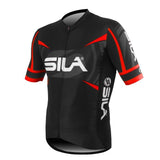 MAILLOT PRO RACE SILA TEAM - ROUGE - MC 1736 V-MAILLOT SILA SPORT S 1736 ROUGE FLUO