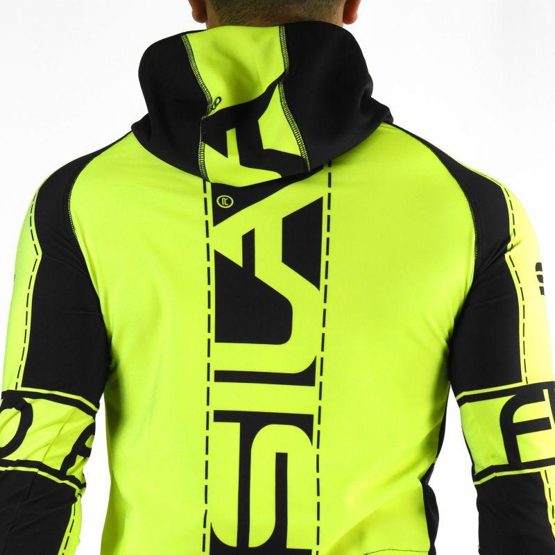MAILLOT RUNNING HIVER - SILA FLUO STYLE 3 - JAUNES 1913 V-MAILLOT SILA SPORT 