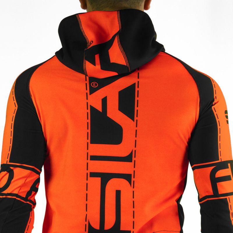 MAILLOT RUNNING HIVER - SILA FLUO STYLE 3 - ORANGE 2426 V SILA SPORT 
