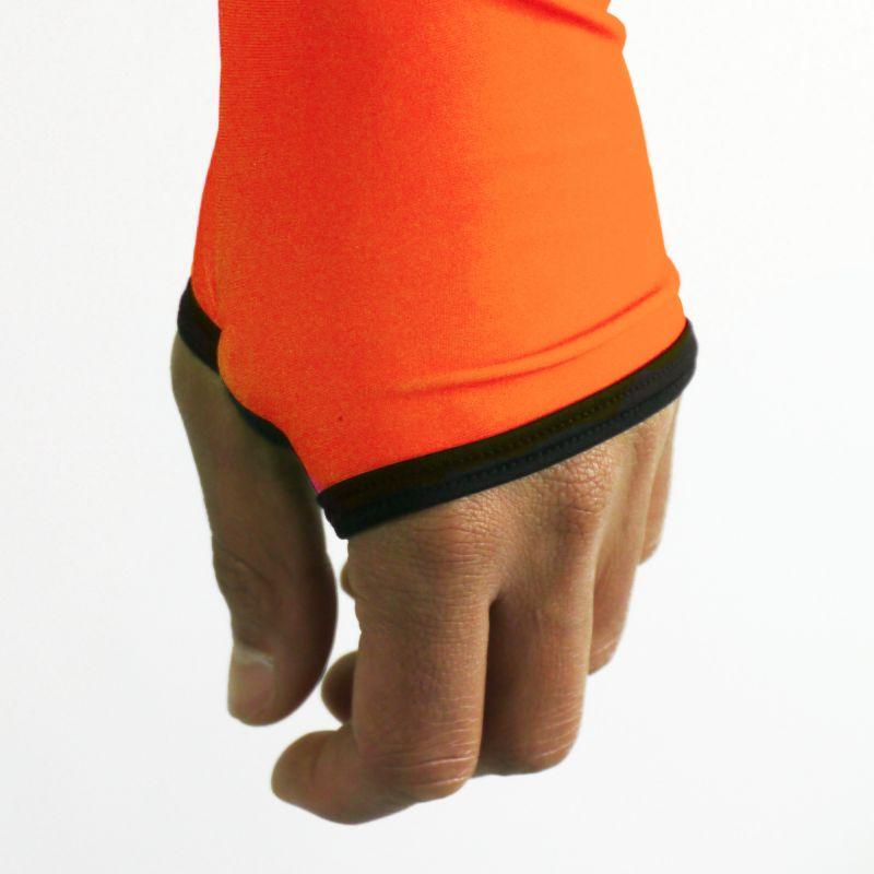 MAILLOT RUNNING HIVER - SILA FLUO STYLE 3 - ORANGE 2426 V SILA SPORT 
