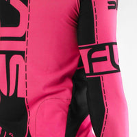 MAILLOT RUNNING HIVER - SILA FLUO STYLE 3 - ROSE 2424 V-MAILLOT SILA SPORT 