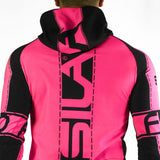 MAILLOT RUNNING HIVER - SILA FLUO STYLE 3 - ROSE 2424 V-MAILLOT SILA SPORT 