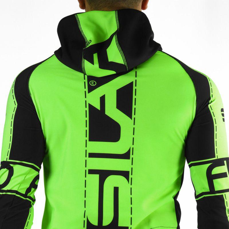 MAILLOT RUNNING HIVER - SILA FLUO STYLE 3 - VERT 2425 V SILA SPORT 