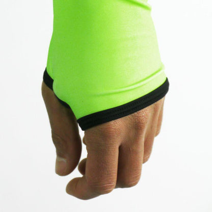MAILLOT RUNNING HIVER - SILA FLUO STYLE 3 - VERT 2425 V SILA SPORT 