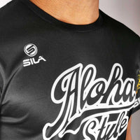 MAILLOT RUNNING HOMME SILA ALOHA STYLE - NOIR MULTICOLOR Référence 2230 V-MAILLOT SILA SPORT 