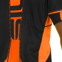 MAILLOT RUNNING HOMME - SILA FLUO STYLE 3 ORANGE - MANCHES COURTES M-RUNNING SILA SPORT 