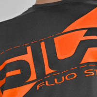 MAILLOT RUNNING HOMME - SILA FLUO STYLE 3 ORANGE - MANCHES COURTES M-RUNNING SILA SPORT 