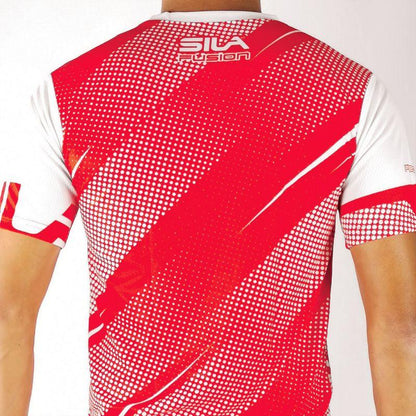 MAILLOT RUNNING HOMME SILA FUSION - ROUGE Référence 2222 V-MAILLOT SILA SPORTS 