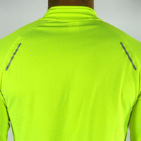 MAILLOT RUNNING HOMME - SILA PRIME JAUNE FLUO - MANCHES LONGUES 1862 V-PACK PROMO SILA SPORT 