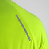MAILLOT RUNNING HOMME - SILA PRIME JAUNE FLUO - MANCHES LONGUES 1862 V-PACK PROMO SILA SPORT 