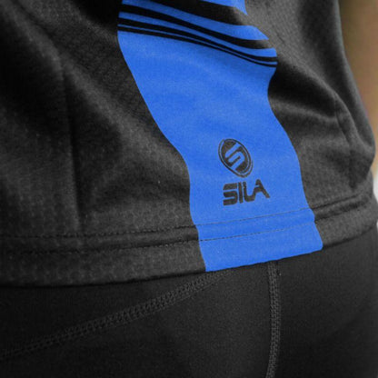MAILLOT RUNNING HOMME SILA PROLITE - BLEU V-MAILLOT SILA SPORTS 