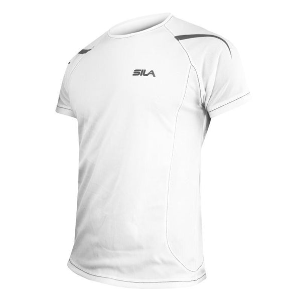 MAILLOT RUNNING - SILA PRIME BLANC - Manches courtes 1302 M-RUNNING SILA SPORT S 1302 BLANC