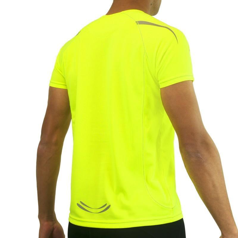 MAILLOT RUNNING - SILA PRIME JAUNE FLUO - Manches courtes 1301 M-RUNNING SILA SPORT 