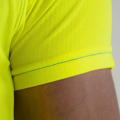 MAILLOT RUNNING - SILA PRIME JAUNE FLUO - Manches courtes 1301 M-RUNNING SILA SPORT 