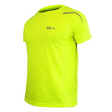 MAILLOT RUNNING - SILA PRIME JAUNE FLUO - Manches courtes 1301 M-RUNNING SILA SPORT XS 1301 JAUNE FLUO