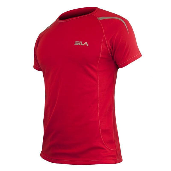 MAILLOT RUNNING - SILA PRIME ROUGE - Manches courtes 1299 M-RUNNING SILA SPORT S 1299 ROUGE