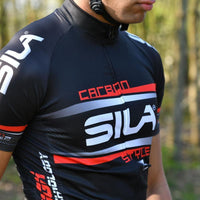 MAILLOT SILA CARBON STYLE 2 ROSE - Manches courtes Référence 1629 - V-MAILLOT LACTIKS 