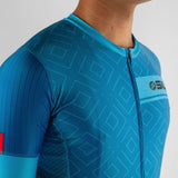 MAILLOT SILA CLASSY STYLE - BLEU – Manches courtes V-MAILLOT SILA SPORT 