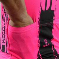 MAILLOT SILA FLUO STYLE 3 Plus – ROSE – Manches courtes Référence 2757 - V-MAILLOT SILA SPORTS 