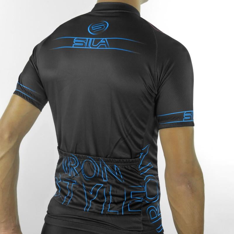 MAILLOT SILA IRON STYLE 2.0 BLEU - MANCHES COURTES 1489 V-MAILLOT SILA SPORT 