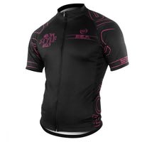 MAILLOT SILA IRON STYLE 2.0 ROSE - MANCHES COURTES 1491 V-MAILLOT SILA SPORT XS 1491 NOIR/ROSE